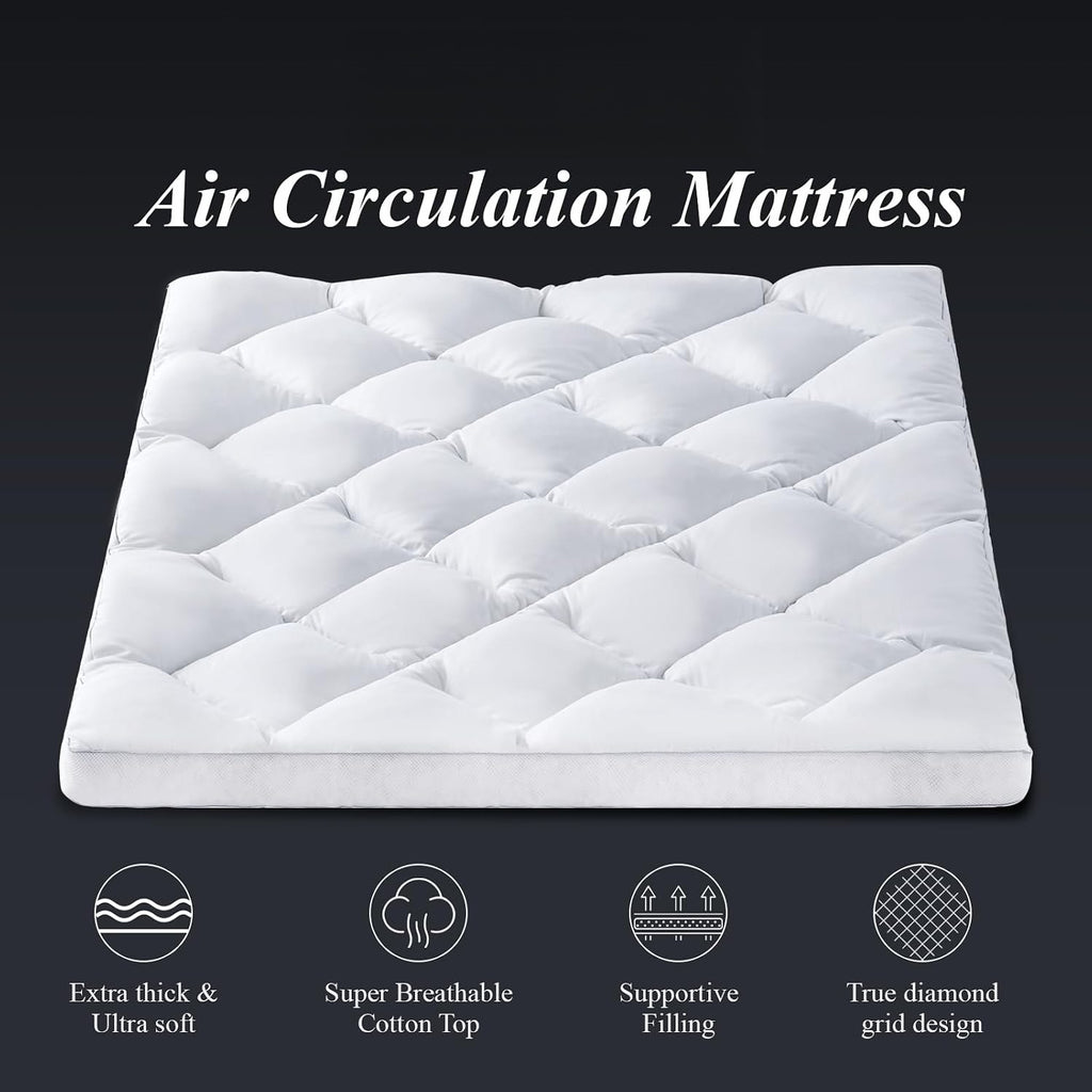 Thick Memory Foam Queen Mattress Topper