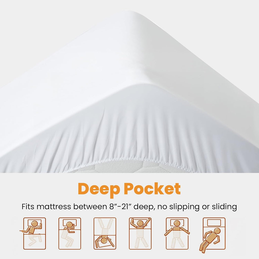 Cooling Quilted Full Mattress Pad Cover