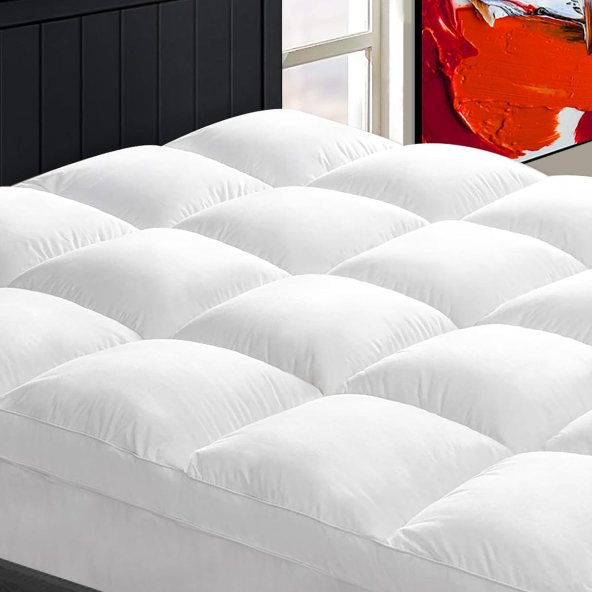 Cooling Plush Queen Mattress Topper Pad