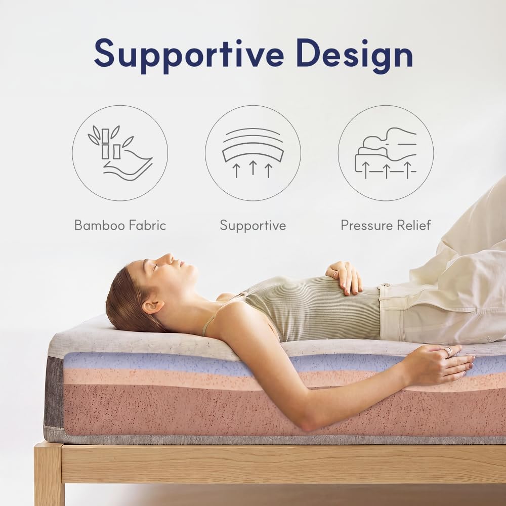 Copper‑Infused Cooling Gel Queen Mattress