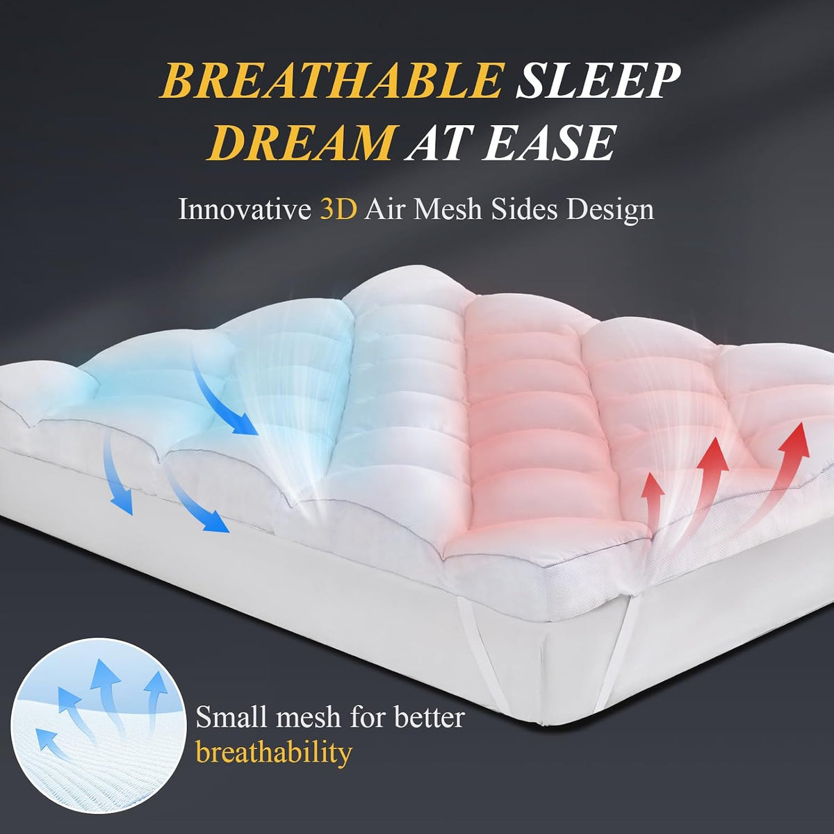 Thick Memory Foam Queen Mattress Topper