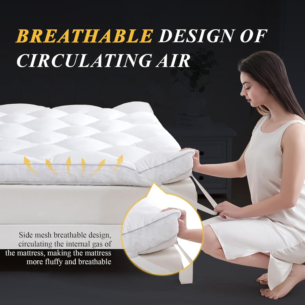 Thick Memory Foam Queen Mattress Topper