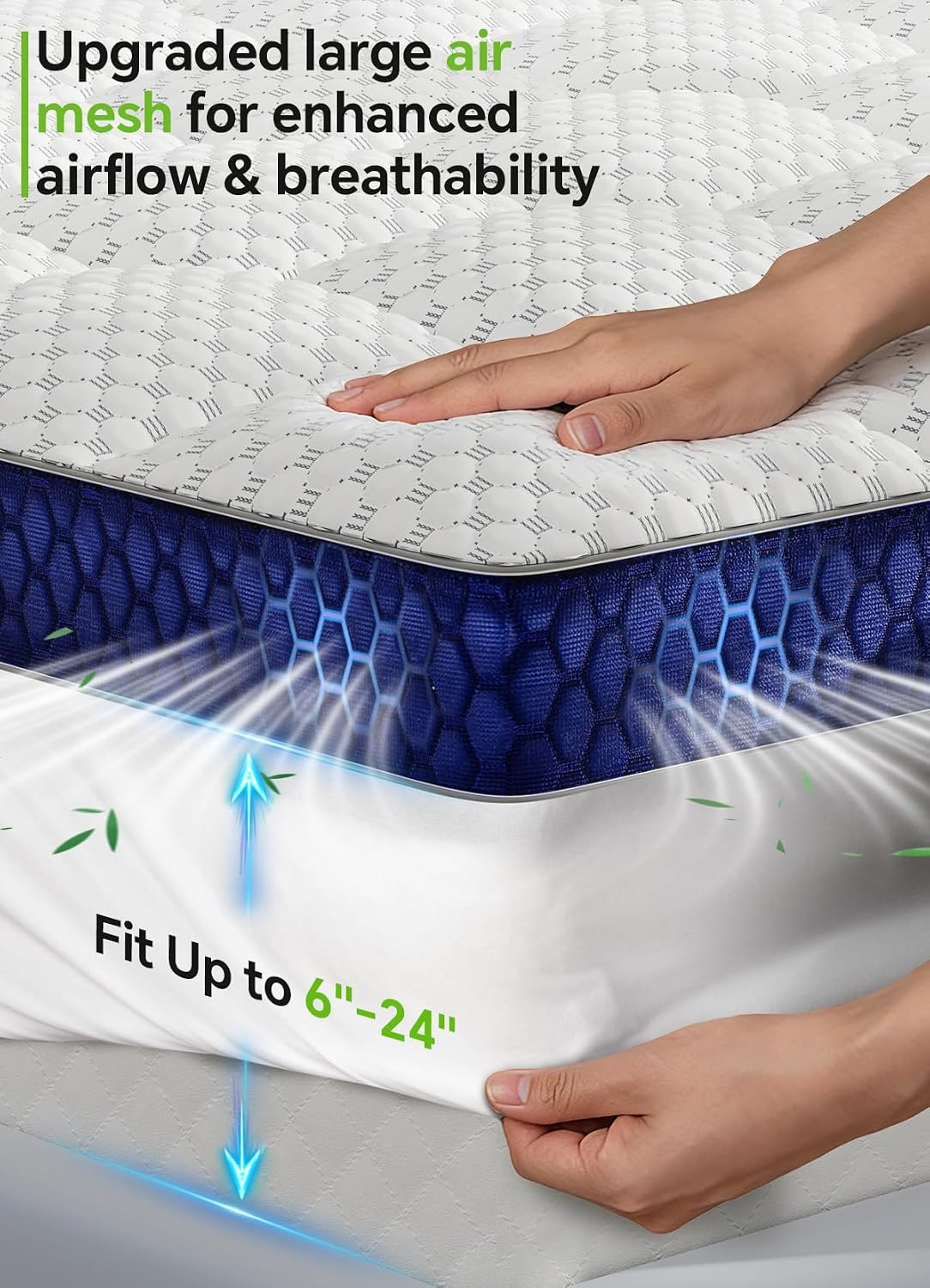 Bamboo Soft Memory Foam Queen Topper