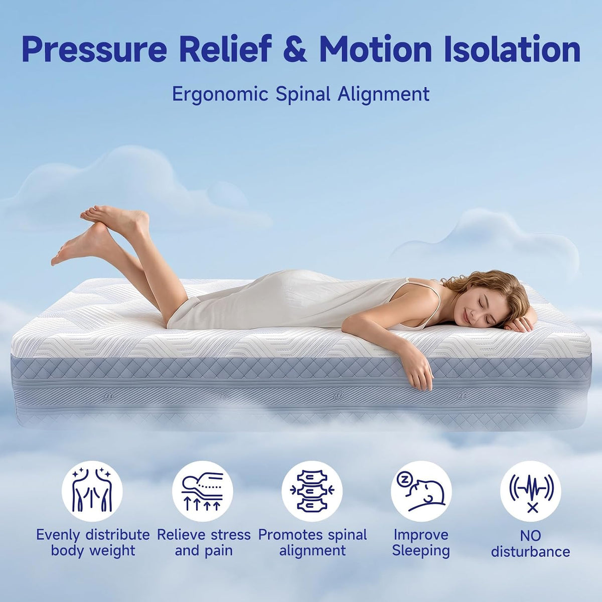 Cooling Gel Memory Foam Queen Mattress