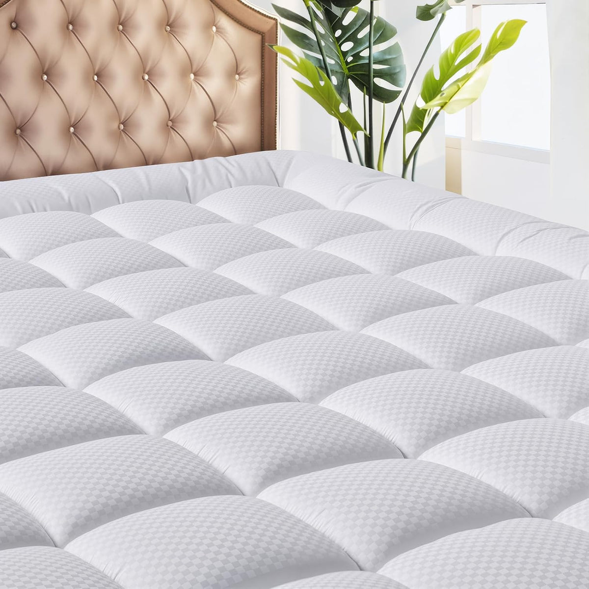 Cooling Quilted Full Mattress Pad Cover