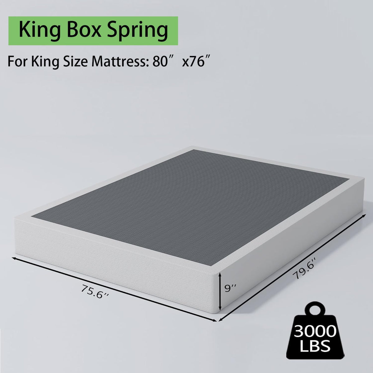 Heavy‑Duty Metal King Mattress Foundation Base
