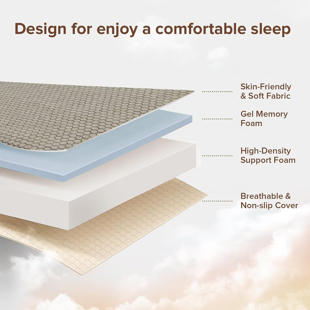 Foldable Memory Foam Full Floor Mattress