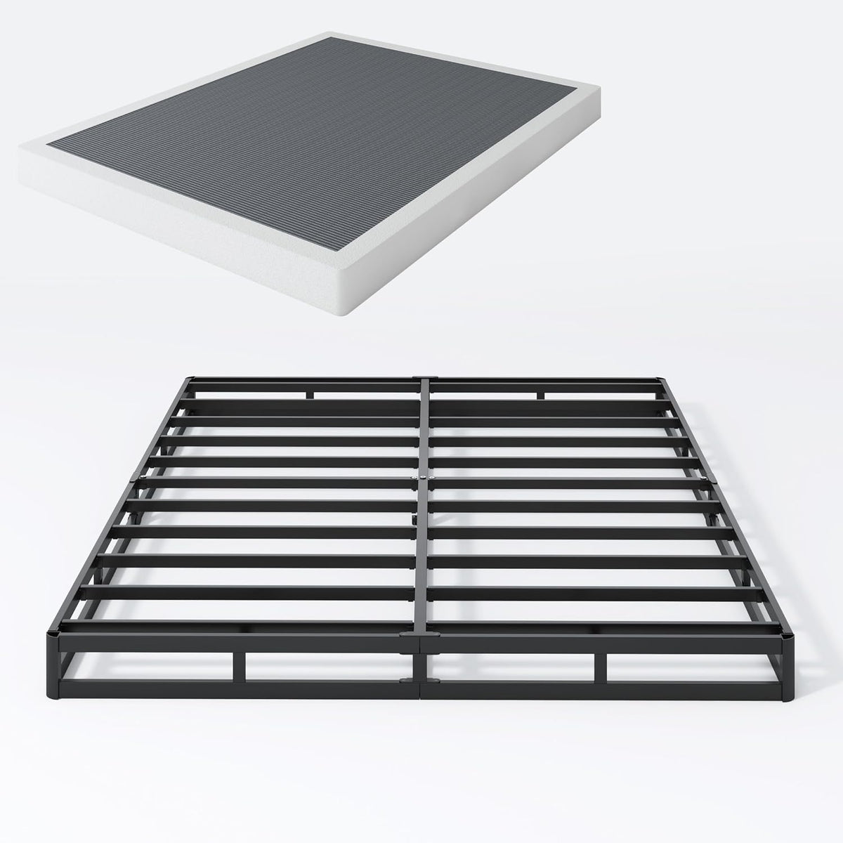Low‑Profile Metal Queen Mattress Foundation