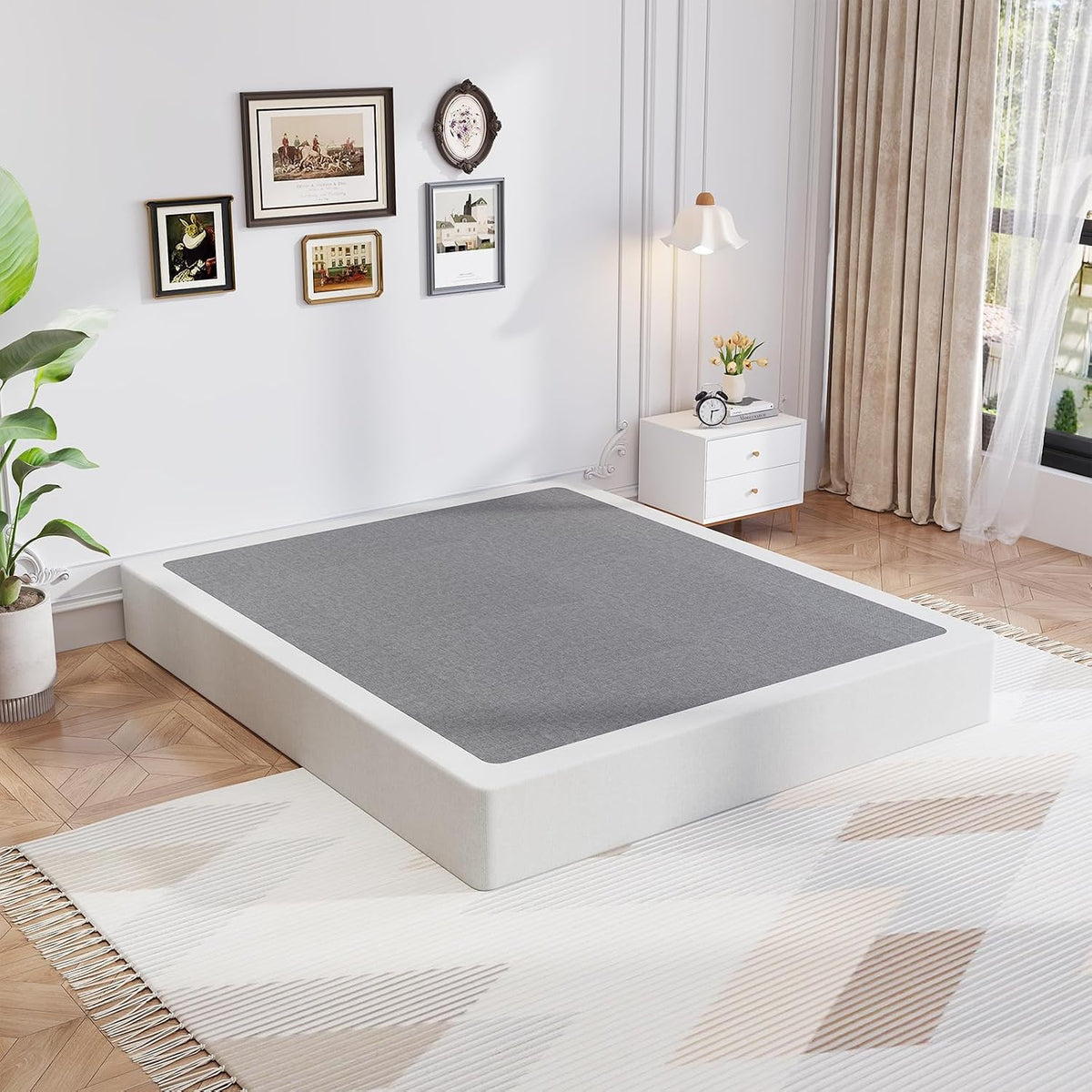 Heavy‑Duty Metal King Bed Foundation Base