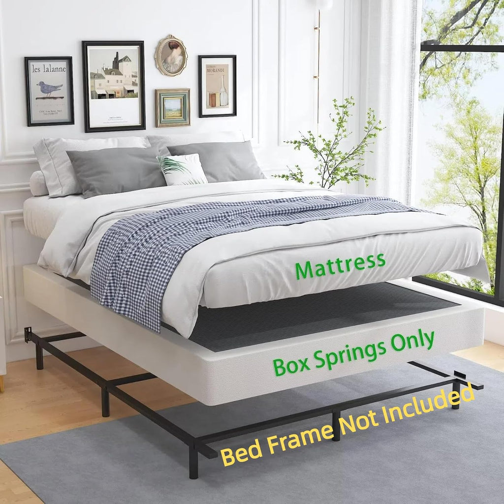Heavy‑Duty Metal King Mattress Foundation Base