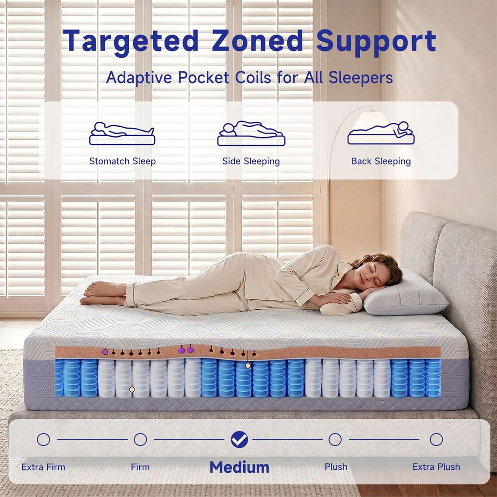 Cooling Gel Memory Foam Queen Mattress
