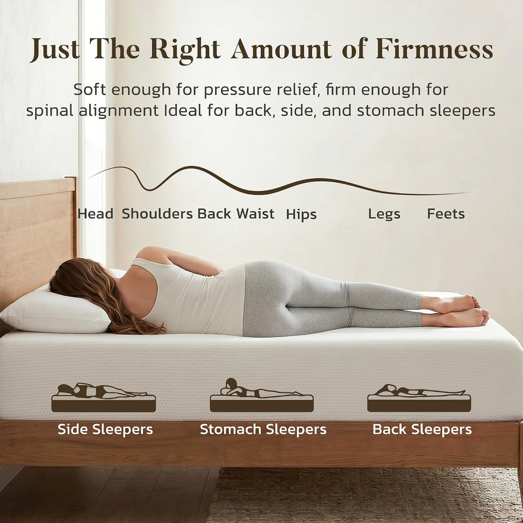 Memory Foam Full‑Size Pressure‑Relief Mattress