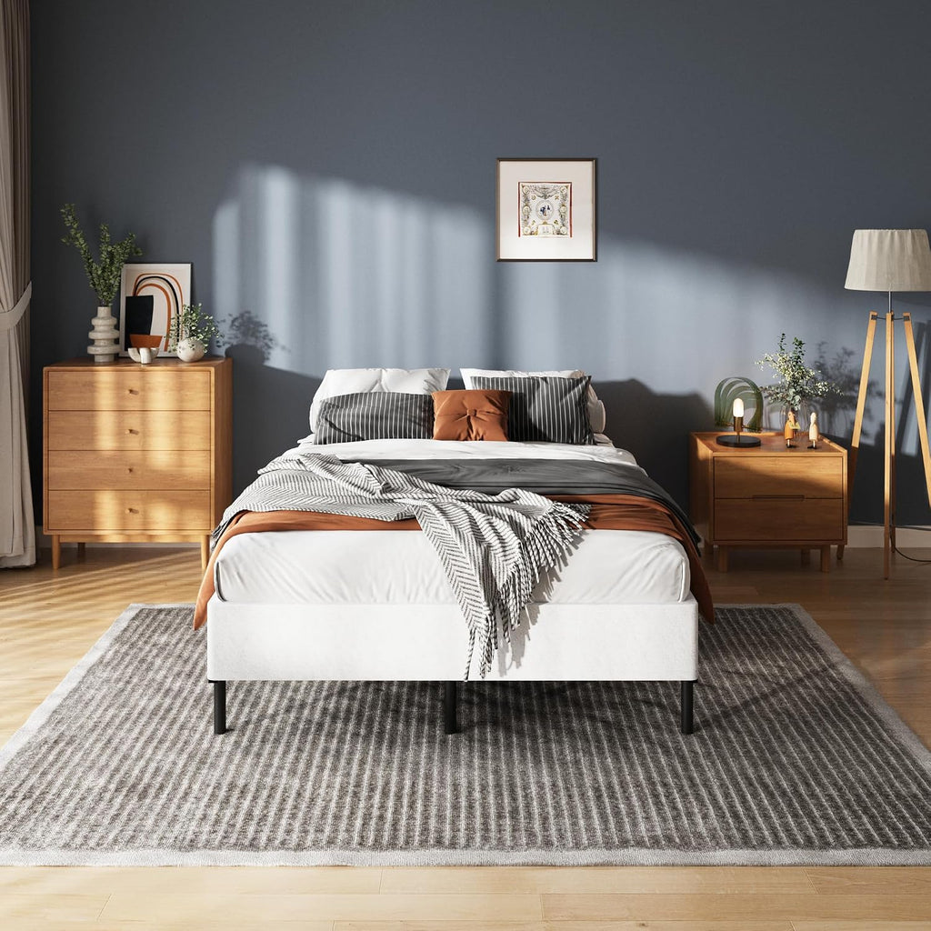 Heavy‑Duty Metal Queen Mattress Foundation Base