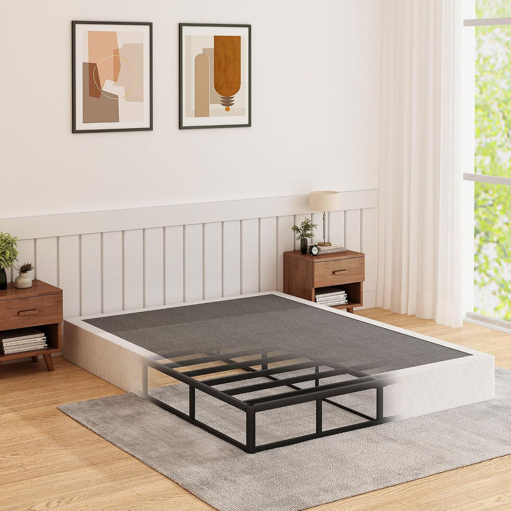 Heavy‑Duty Metal Queen Box Spring Foundation