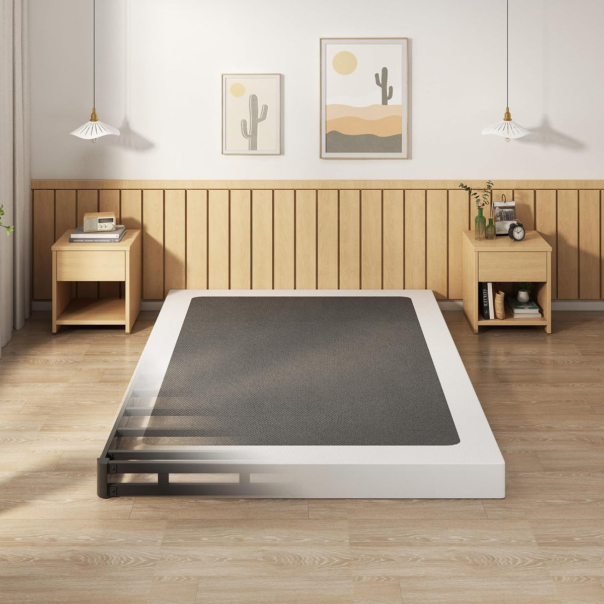 Low‑Profile Metal Full Mattress Foundation Base