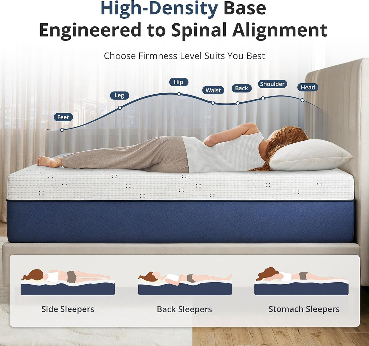 Cooling Gel Memory Foam Queen Mattress