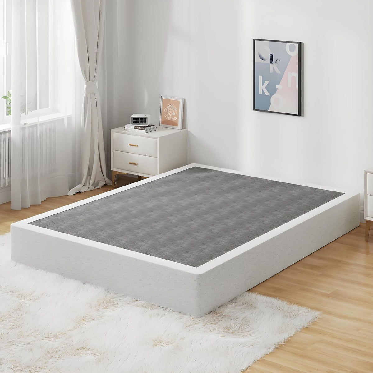 Heavy‑Duty Metal Full Mattress Foundation Base