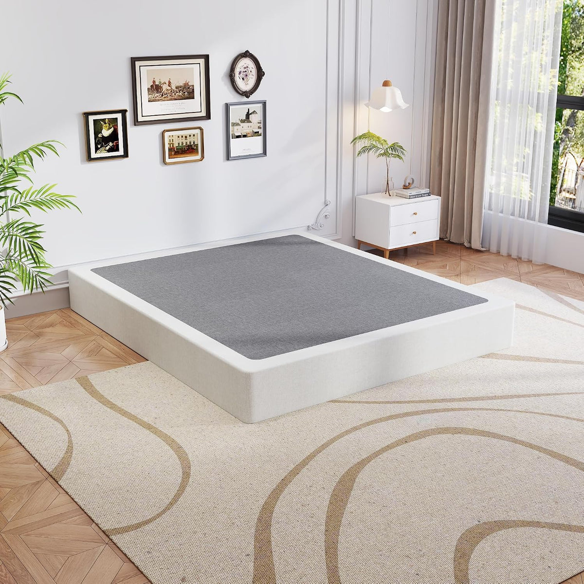 Heavy‑Duty Metal Queen Mattress Foundation