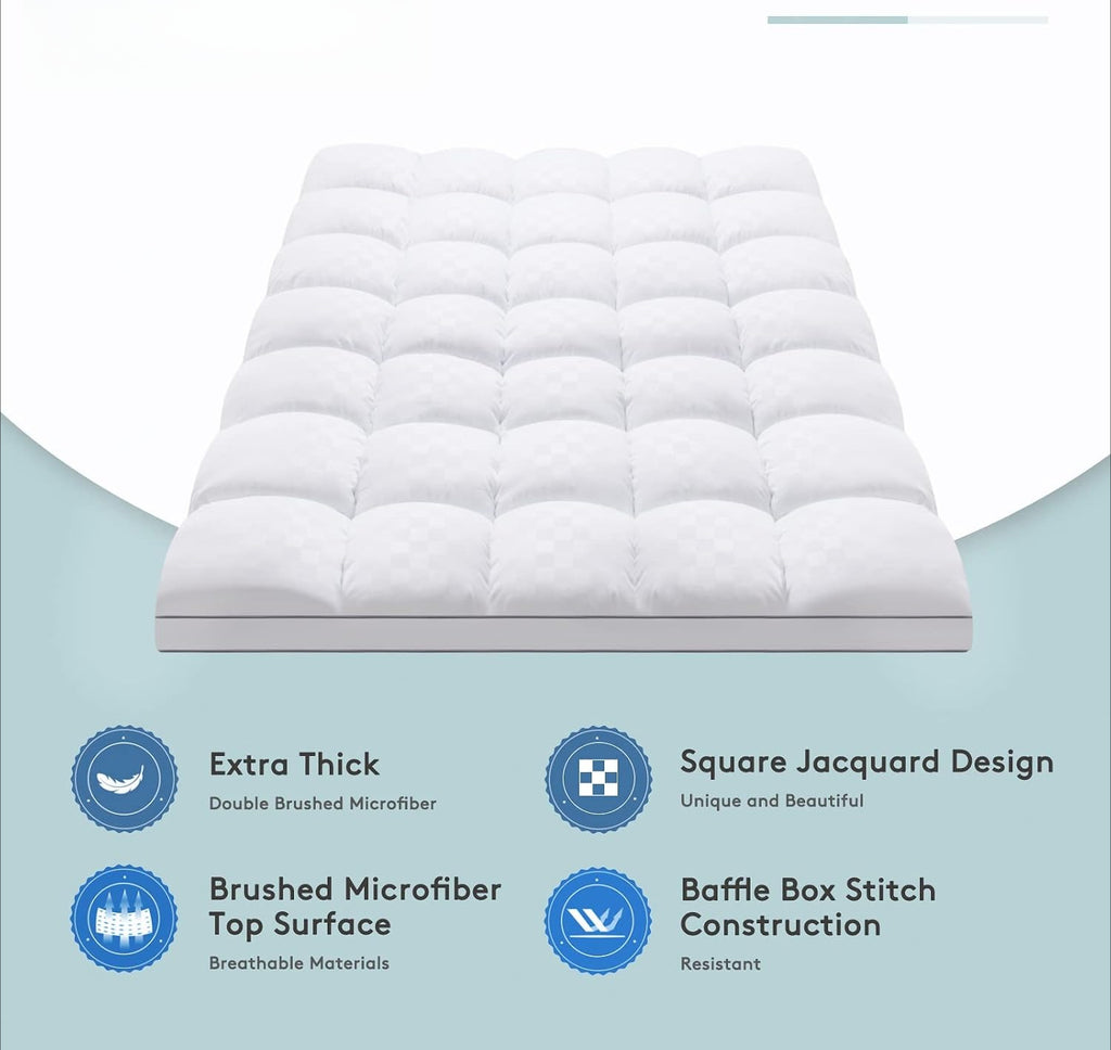 Cooling Plush Queen Mattress Topper