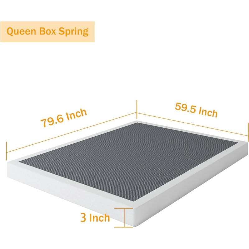 Low‑Profile Metal Queen Mattress Foundation